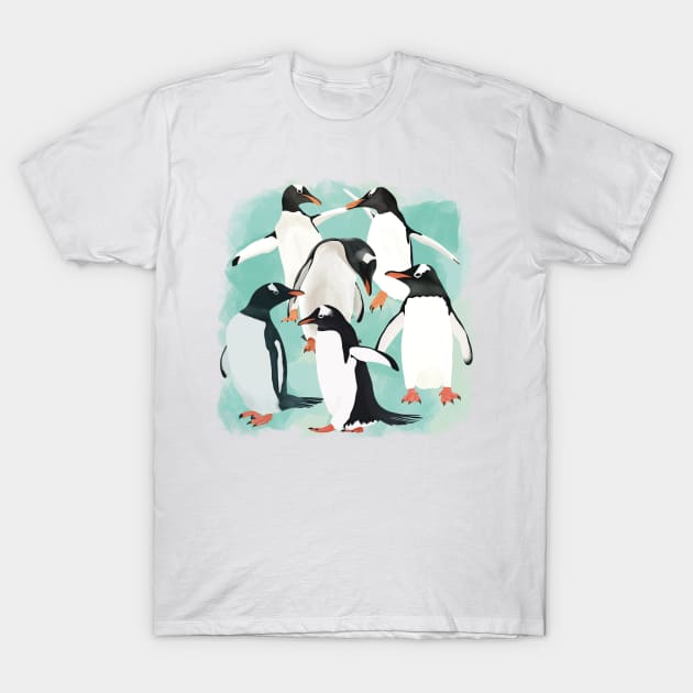 Waddle of Penguins T-Shirt by Suneldesigns